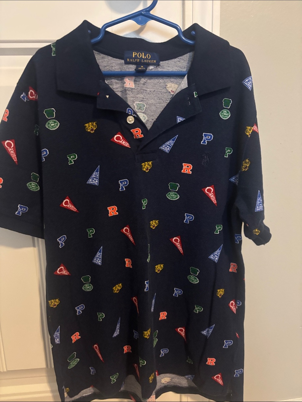 Polo Ralph Lauren Navy Embroidered Logo Polo